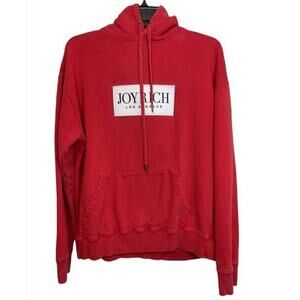 JOYRICH Rubber Patch Red‎ Hoodie Pullover Size M